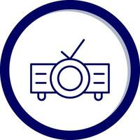 icono de vector de proyector