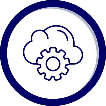 Cloud Computing Vector Icon