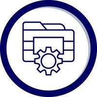 Folder Management Vector Icon