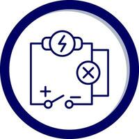 icono de vector de circuito eléctrico