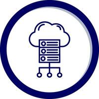 Cloud Server Vector Icon