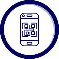 icono de vector de código qr