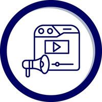 Video Marketing Vector Icon