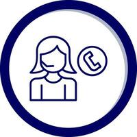 Call Center Agent Vector Icon