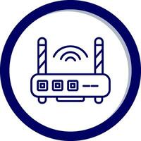 icono de vector de enrutador wifi