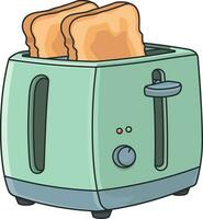 toaster with bread without background vector