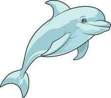 dolphin drawing without background vector