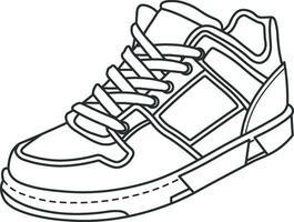 sports shoes icon without background vector