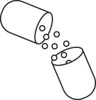 pill capsule vector