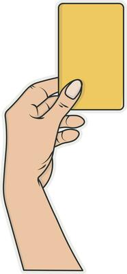 hand holding a card