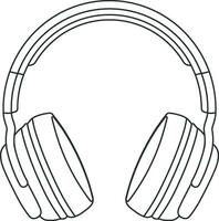 headphones without background vector