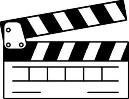 movie clapboard cinema vector