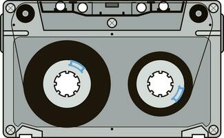 retro audio cassette vector