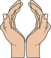 hand of the person vector