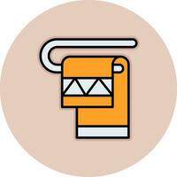 Towel Rack Vector Icon