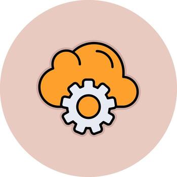 Cloud Computing Vector Icon