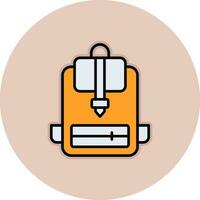 icono de vector de mochila