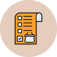 Shopping List Vector Icon