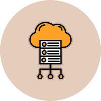 Cloud Server Vector Icon