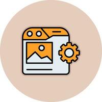 Content Management Vector Icon