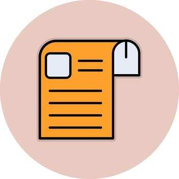 icono de vector de documento