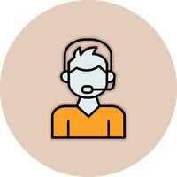 Call Center Agent Vector Icon