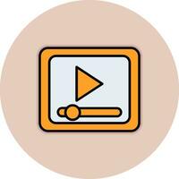 Video Player Vector Icon