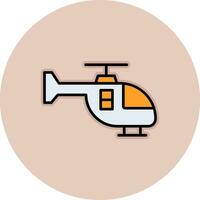 icono de vector de helicóptero