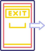 Exit Door Vector Icon