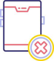 No Cellphone Vector Icon