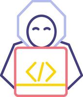 icono de vector de hacker