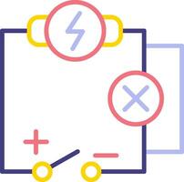 icono de vector de circuito eléctrico