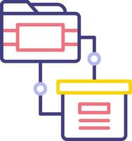 icono de vector de transferencia de datos