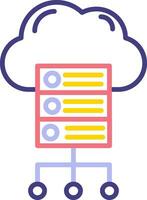 Cloud Server Vector Icon