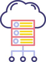 Cloud Server Vector Icon