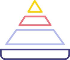Pyramid Chart Vector Icon