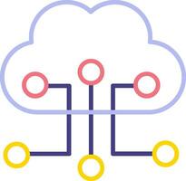 Cloud Configuration Vector Icon