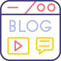 Blogging Vector Icon
