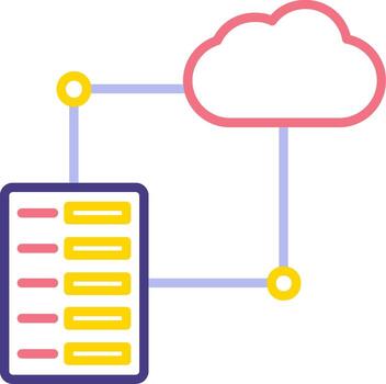 icono de vector de datos