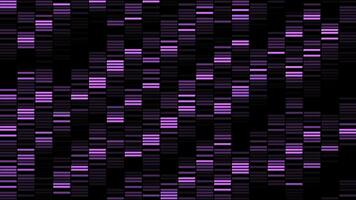 Background of moving lines in style of rain matrix. Motion. Neon lines in stripes move in cascade like waterfall. Computer background with neon lines moving like waterfall in retro style photo