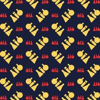 Test Tubes blue background trendy repeating colorful pattern vector illustration