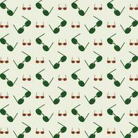Glasses natural color repeating trendy pattern vector illustration background