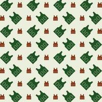 Bullet Proof Jecket natural color repeating trendy pattern vector illustration background