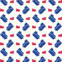 Folder creative design repeating trendy pattern vector illustration background