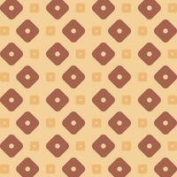 Dice One trendy design brown repeating pattern vector illustration background