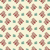 Office red green trendy vector design repeating pattern illustration background