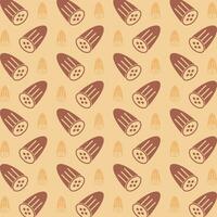 Cucumber trendy design brown repeating pattern vector illustration background