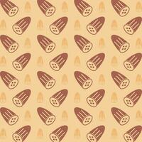 Cucumber trendy design brown repeating pattern vector illustration background