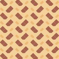 Eraser trendy design brown repeating pattern vector illustration background