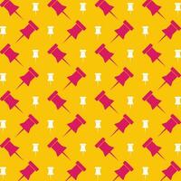 Notice Pin pink background repeating trendy pattern vector illustration